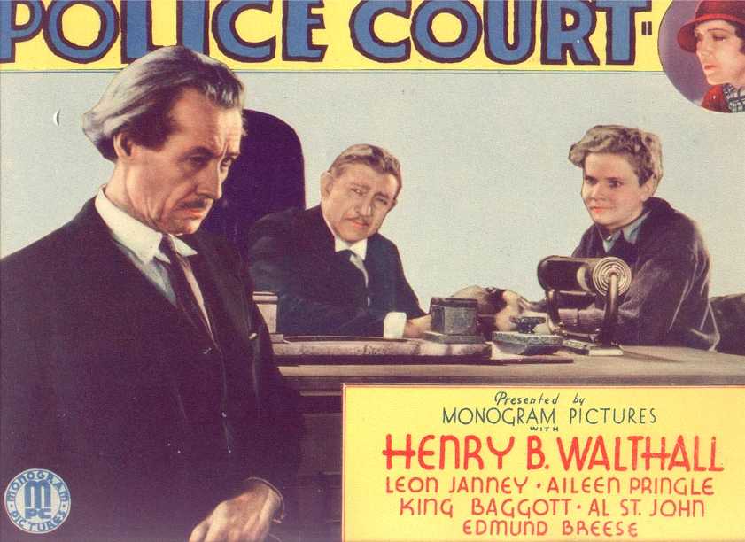 Police Court Lobby Card